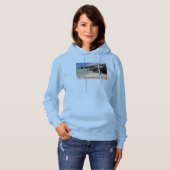 Shell Island Rotsen En Golven Dames Hoodie (Voorkant volledig)