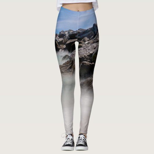 Shell Island Rotsen En Golven Leggings (Voorkant)
