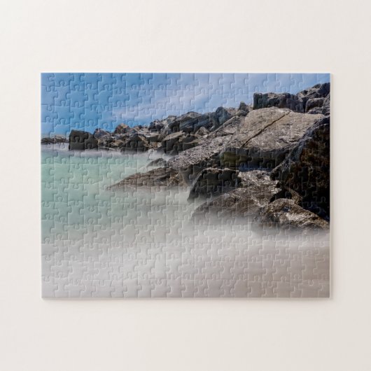 Shell Island Rotsen En Golven Legpuzzel (Horizontaal)