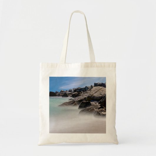 Shell Island Rotsen En Golven Tote Tas (Voorkant)
