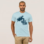 Shell Ja. Blauw T-shirt (Voorkant volledig)