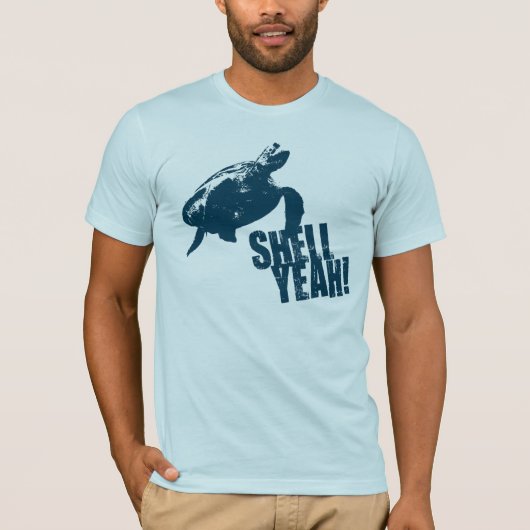 Shell Ja. Blauw T-shirt (Voorkant)