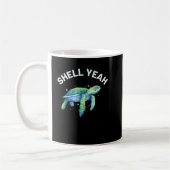 Shell Ja - Cute Tortoise & Zee Turtle Lover Koffiemok (Links)