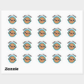 Shell Ja Funny Seashell Pun Ronde Sticker (Vel)