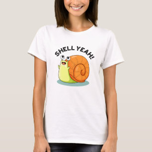 Shell Ja Grappige slak Pun T-shirt