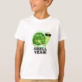 Shell Ja Grappige Tortoise Pun T-shirt (Voorkant)