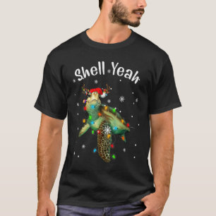 Shell Ja Schattige Schildpad Zeeschildpad Liefhebb T-shirt