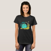 Shell Ja Snail Pun Snail Farming Helicicultuur T-shirt (Voorkant volledig)