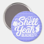 Shell Ja Stranden Cruise Deurdecoratie Magneet (Voorkant / Achterkant)