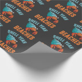 Shell Ja strandt de offensieve Quote Crab Cadeaupapier (Hoek)