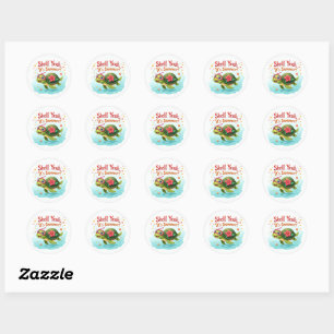 Shell ja! 🐢 Tropische schildpad zomer Sticker