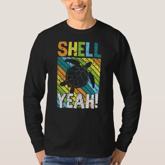 Shell Ja Turtle Earth Day World Planet Day Vinta T-shirt (Voorkant)