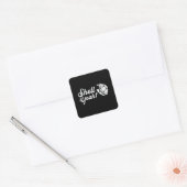 Shell Ja Turtle Lover Turtles Ocean Funny Gift Vierkante Sticker (Envelop)
