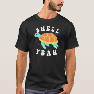 Shell Ja Turtle Zee Swim Ocean Bubbles Water Ani T-shirt