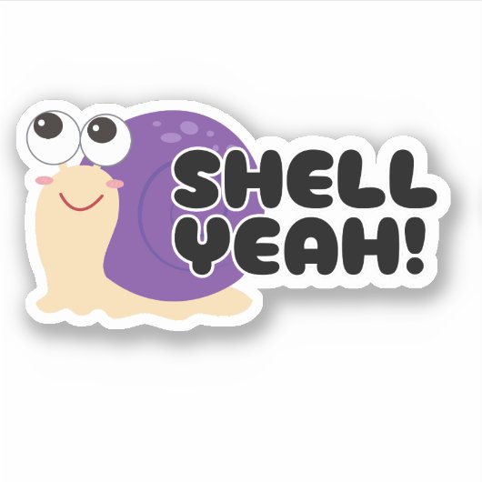 Shell ja! waterdicht sticker (Voorkant)