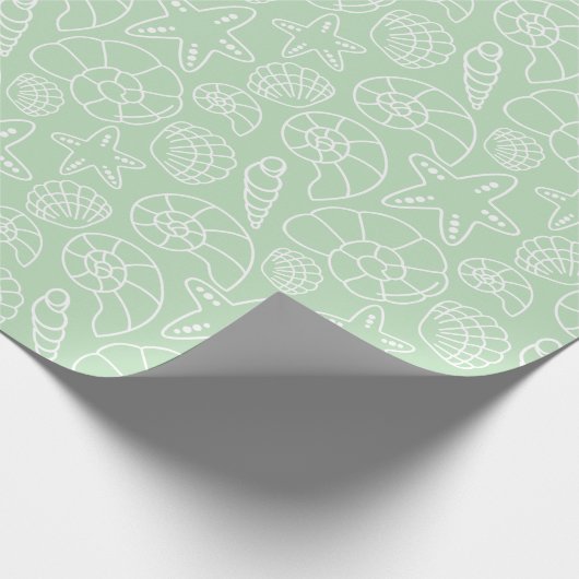 Shell Kerstmis Cadeaupapier (Hoek)