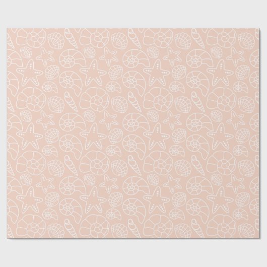 Shell Kerstmis Cadeaupapier (Vlak)