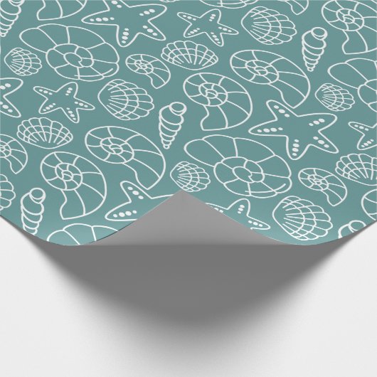 Shell Kerstmis Cadeaupapier (Hoek)