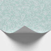 Shell kerstpapier cadeaupapier (Hoek)