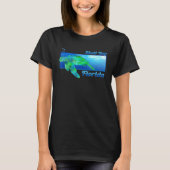 Shell Key Florida Swimming Zee Turtle T-shirt (Voorkant)