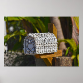 Shell Mailbox, Fort Myers Beach, Florida Poster
