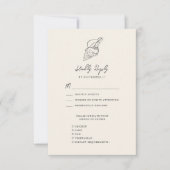 Shell Modern Beach Ocean Bestemming Bruiloft RSVP Kaartje (Voorkant)