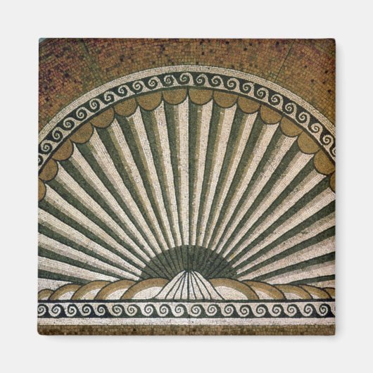 Shell mozaïek, Insula II Gebouw I 130-150 AD Magneet (Voorkant)