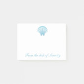 Shell Nautical Blue Seashell Beach Ocean Dreams Post-it® Notes (Voorkant)