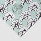 Shell Nautilus Scallop Nautical Beach-weefselpapie Tissuepapier (Detail)