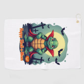 Shell-o-Ween Turtle Golfhanddoek (Horizontaal)