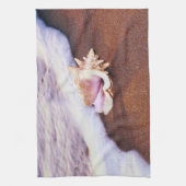 Shell op de strand theedoek (Verticaal)