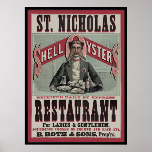 Shell Oyster Restaurant Poster