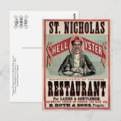 Shell Oysters  Advertisement Briefkaart (Voorkant / Achterkant)