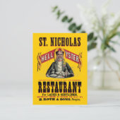 Shell Oysters  Advertisement Briefkaart (Staand voorkant)