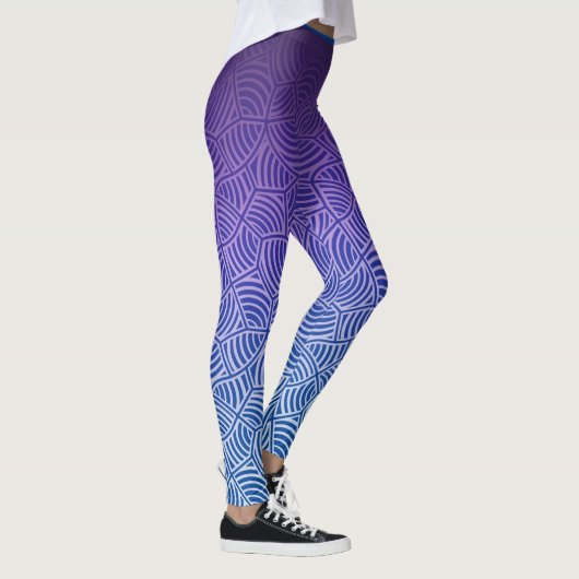 Shell patroon 02.nbg Blue BG Leggings (Rechts)