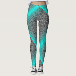 Shell patroon 04.nbg Diag.Black BG Leggings