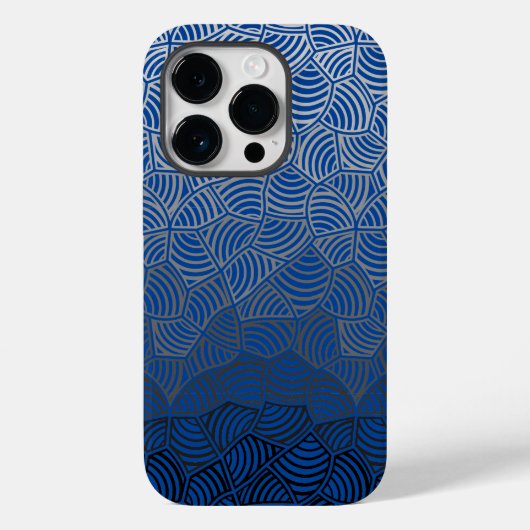 Shell patroon.04.w DBlue BG Case-Mate iPhone Case (Achterkant)