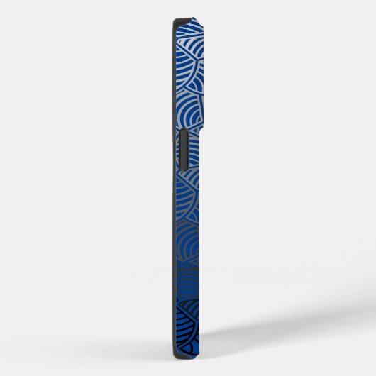 Shell patroon.04.w DBlue BG Case-Mate iPhone Case (Achterkant / Rechts)