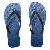 Shell patroon.04.w DBlue BG Teenslippers (Voetbed)