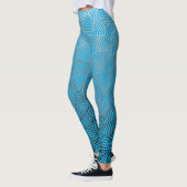 Shell patroon.04.w lBlue BG Leggings (Links)