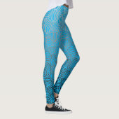 Shell patroon.04.w lBlue BG Leggings (Rechts)