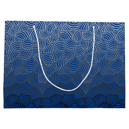 Shell patroon.04.w Leggings DBlue BG Groot Cadeauzakje (Achterkant)