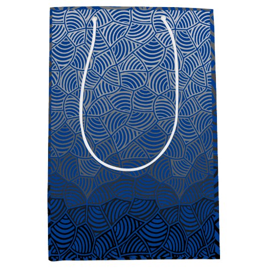 Shell patroon.04.w Leggings DBlue BG Medium Cadeauzakje (Voorkant)