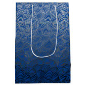 Shell patroon.04.w Leggings DBlue BG Medium Cadeauzakje (Achterkant)