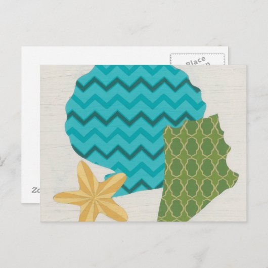 Shell Pattern II Briefkaart (Voorkant / Achterkant)