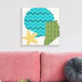 Shell Pattern II Canvas Afdruk (Insitu (Woonkamer))