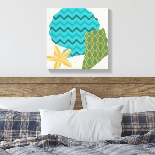 Shell Pattern II Canvas Afdruk (Insitu (Slaapkamer))