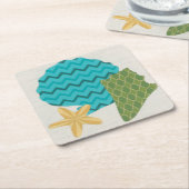 Shell Pattern II Kartonnen Onderzetters (Schuin)