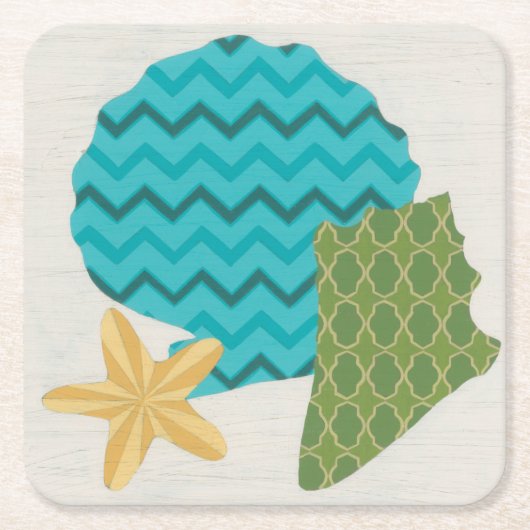 Shell Pattern II Kartonnen Onderzetters (Voorkant)