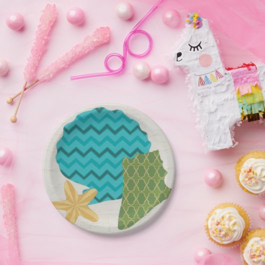 Shell Pattern II Papieren Bordje (Feest)